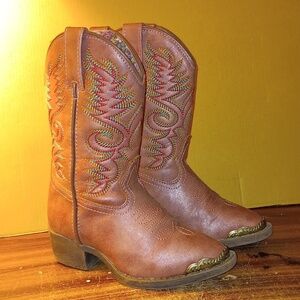 Dan Post Laredo pink kids 9D boots